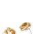 Latest trendy stylish gold plated geometric twist chunky stud earrings for women and girls 