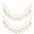 Gold plated traditional pearl layered hair chain/earchain accessories with hook for women 