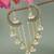Gold plated fancy multi layered dangle jhumka earrings for women 