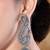 Ethnic silver oxidised jhumka earrings for women 