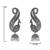 Ethnic silver oxidised jhumka earrings for women 