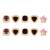 Fashion stylish trendy lightweight modern stud earrings combo set for women 