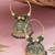 Gold plated handcrafted floral beaded jhumka hoop earrings for women 