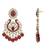 Traditional design handcrafted kundan & pearl earrings for women 