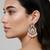 Traditional design handcrafted kundan & pearl earrings for women 