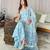 Rayon kurti with palazzo and dupatta set