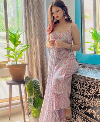 Rayon kurti with palazzo and dupatta set 3