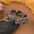 Silver color oxidised openable bracelet