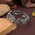 Silver color oxidised openable bracelet