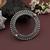 Silver color oxidised openable bracelet