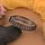 Silver color oxidised openable bracelet
