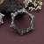 Silver color oxidised openable bracelet