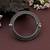 Silver color oxidised openable bracelet
