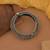 Gold & silver color two tone oxidised openable bracelet