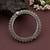 Gold & silver color two tone oxidised openable bracelet