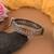 Gold & silver color two tone oxidised openable bracelet