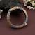 Gold & silver color two tone oxidised openable bracelet