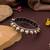 Gold & silver color two tone oxidised openable bracelet