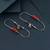 Red color oxidised anklet