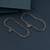 Silver color oxidised anklet