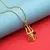 Gold color lord shiva trishul rudraksha mala chain necklace