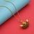 Gold color lord shiva trishul rudraksha mala chain necklace