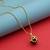 Gold color om rudraksha mala chain necklace