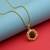 Gold color lord shiva trishul rudraksha mala chain necklace