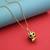 Gold color lord shiva trishul rudraksha mala chain necklace