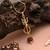Gold color lord shiva trishul rudraksha mala chain necklace