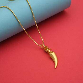 Gold color mala chain necklace 1
