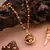 Gold color om namah shivay rudraksha mala chain necklace