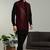 Men's stylish Indo-western Rayon coat kurta set