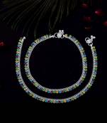 Unique multi color anklets designed with fine detailing for womenâ€™s elegant jewelry styling