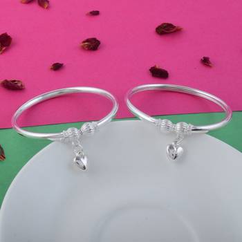 Beautiful silver color kids oxidised anklet designed for children        s fashion jewelry and traditional wear 2