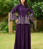 Women Heavy Embroidered Hand Work Kurta With Palazzo