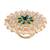 18k gold plated traditional kundan & pearl studded adjustable finger ring for women 