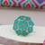 Silver oxidized green kundan work designer adjustable finger ring for women 