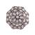 Silver oxidized pink kundan work designer adjustable finger ring for women 