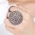 Silver oxidized kundan work designer adjustable finger ring for women 