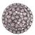 Silver oxidized kundan work designer adjustable finger ring for women 