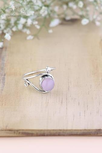 Stylish silver plated latest stylish fashion stone adjustable finger ring for women/girls 