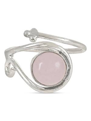 Stylish silver plated latest stylish fashion stone adjustable finger ring for women/girls  2