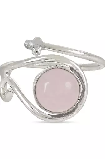 Stylish silver plated latest stylish fashion stone adjustable finger ring for women/girls 