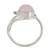 Stylish silver plated latest stylish fashion stone adjustable finger ring for women/girls 