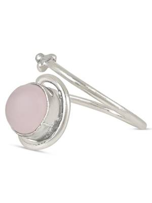 Stylish silver plated latest stylish fashion stone adjustable finger ring for women/girls  4