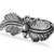 Navratri ethnic silver oxidised adjustable finger ring for women 