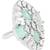 Special stylish latest american diamond cubic zirconia statement adjustable brass finger ring for women