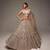 Beige Lehenga Choli With Embroidery Work And Heavy Sequins Work