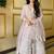 Lavender Embroidererd Georgette Lehenga Set With Dupatta